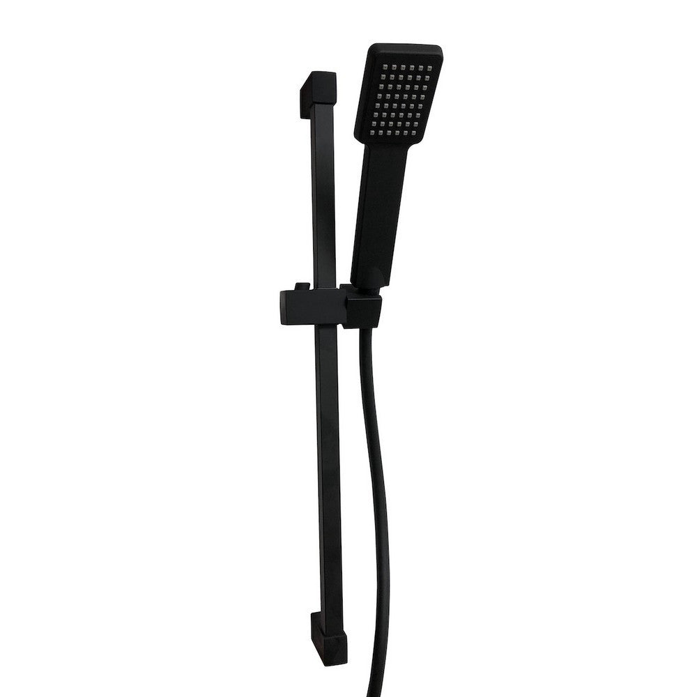Scudo Black Squared Riser Rail Kit with Single Function Handset