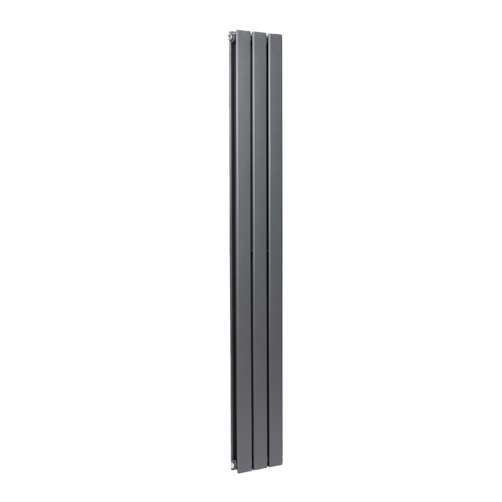 Scudo Bravo 1800 x 204mm Anthracite Vertical Double Designer Radiator
