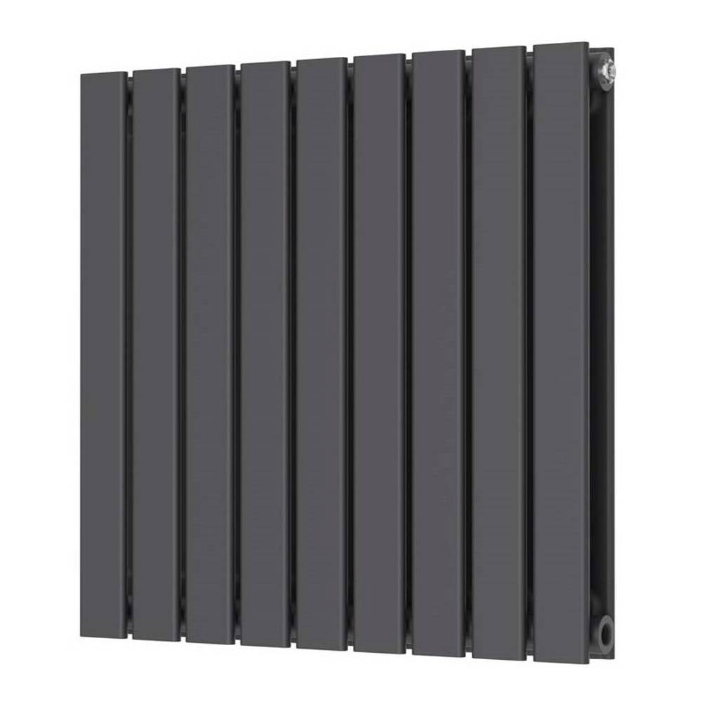 Scudo Bravo 600 x 614mm Anthracite Horizontal Double Designer Radiator