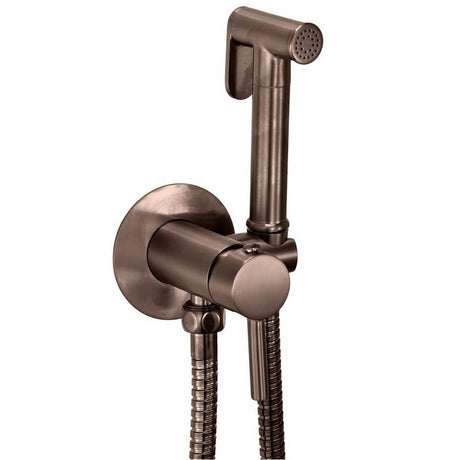 Scudo Brushed Bronze Douche Handset with Outlet Elbow Manual Mixer