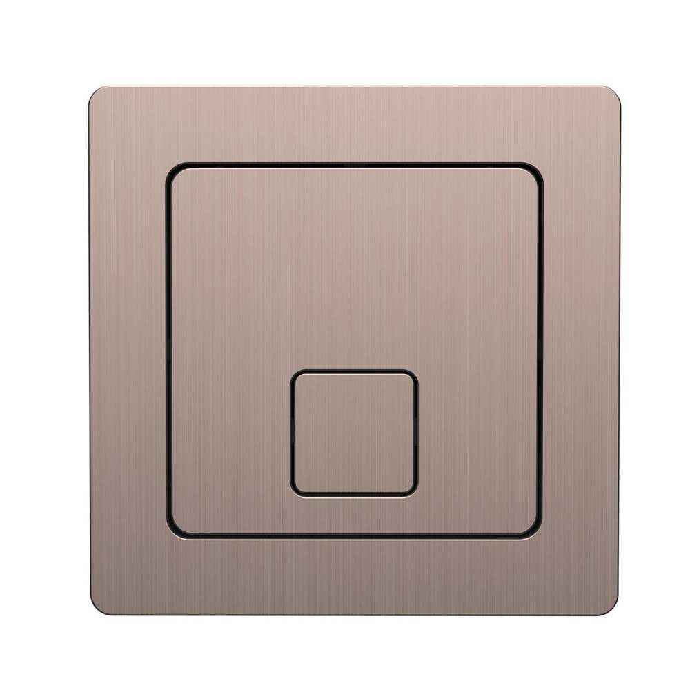 Scudo Brushed Bronze Square Dual Flush Button
