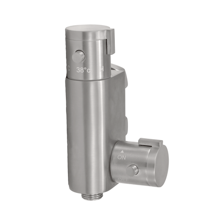 Scudo Brushed Nickel Thermostatic Douche Vertical Valve