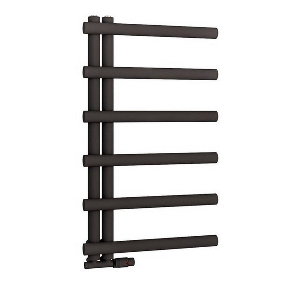 Scudo Carlo 500mm Wide Carbon Anthracite Designer Towel Radiator 850mm