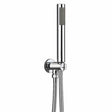 Scudo Chrome Rounded Outlet Elbow with Shower Hose and Handset