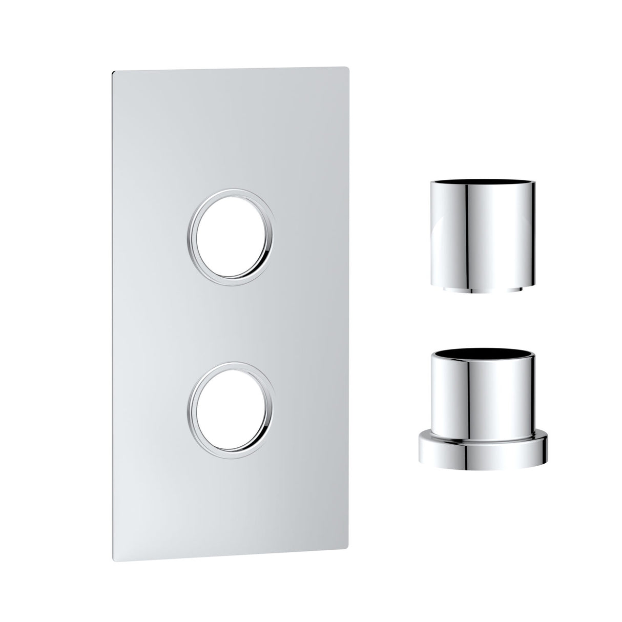 Scudo Concealed One Outlet Shower Valve with Chrome Plate