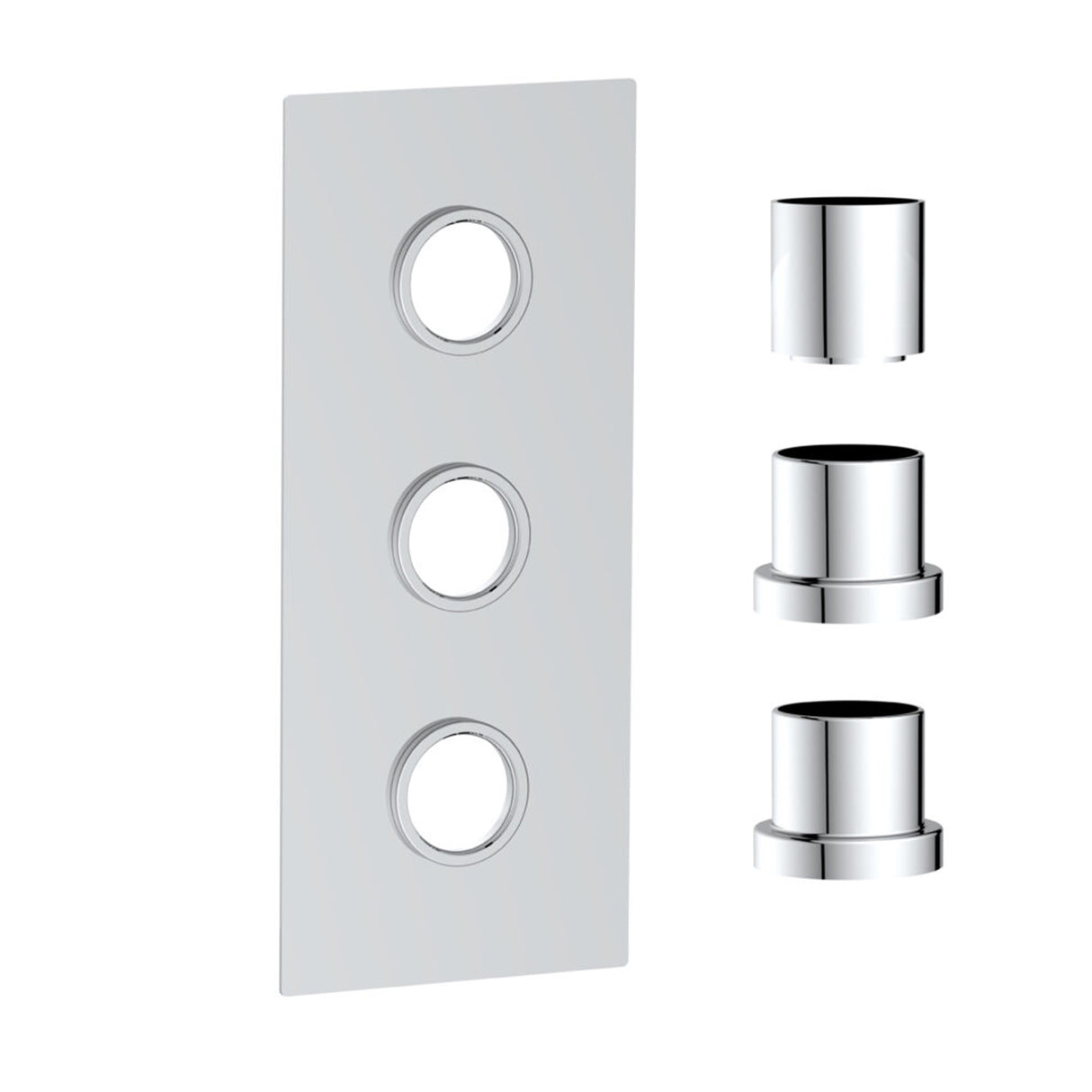 Scudo Concealed Three Outlet Shower Valve with Chrome Plate