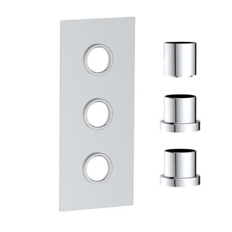 Scudo Concealed Three Outlet Shower Valve with Chrome Plate