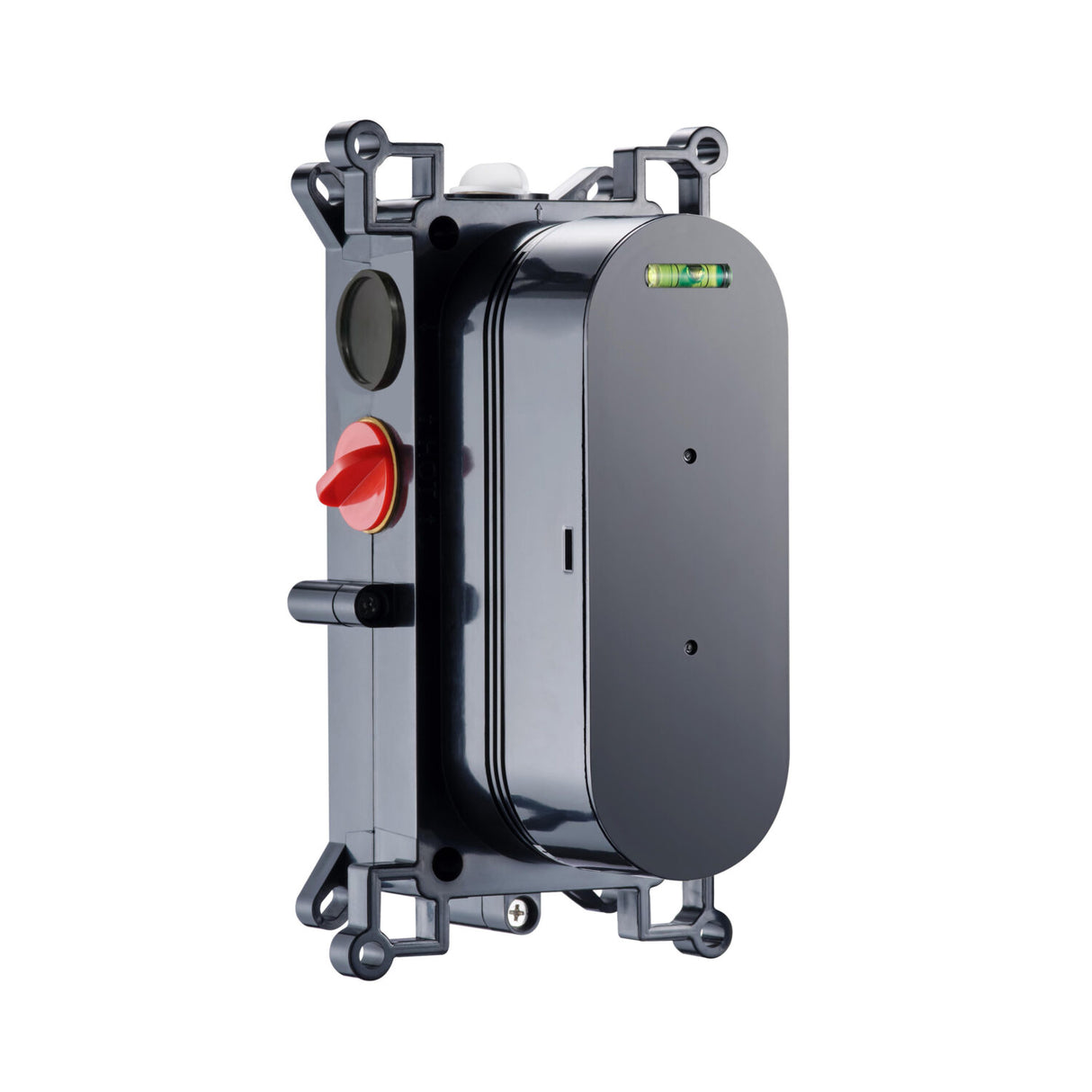 Scudo Concealed Two Outlet Shower Valve with Matt Black Plate valve only