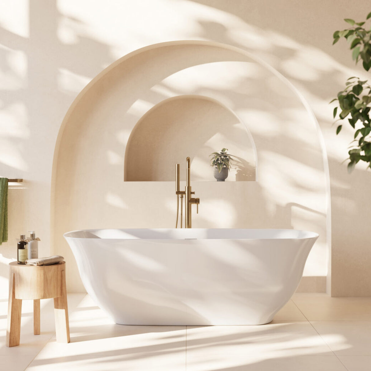 Scudo Coral 1700 x 750mm Freestanding Bath in Gloss White