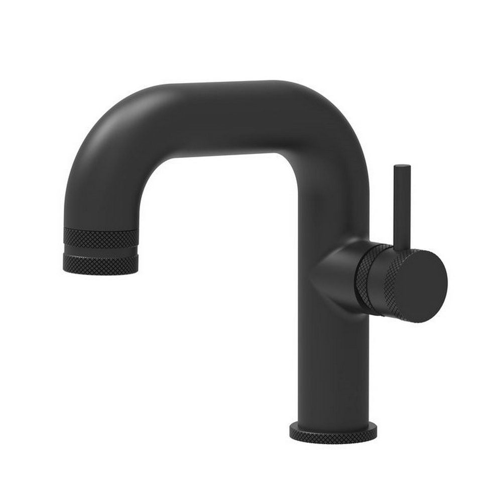 NU-047 Scudo Core Black Side Lever Mono Basin Mixer