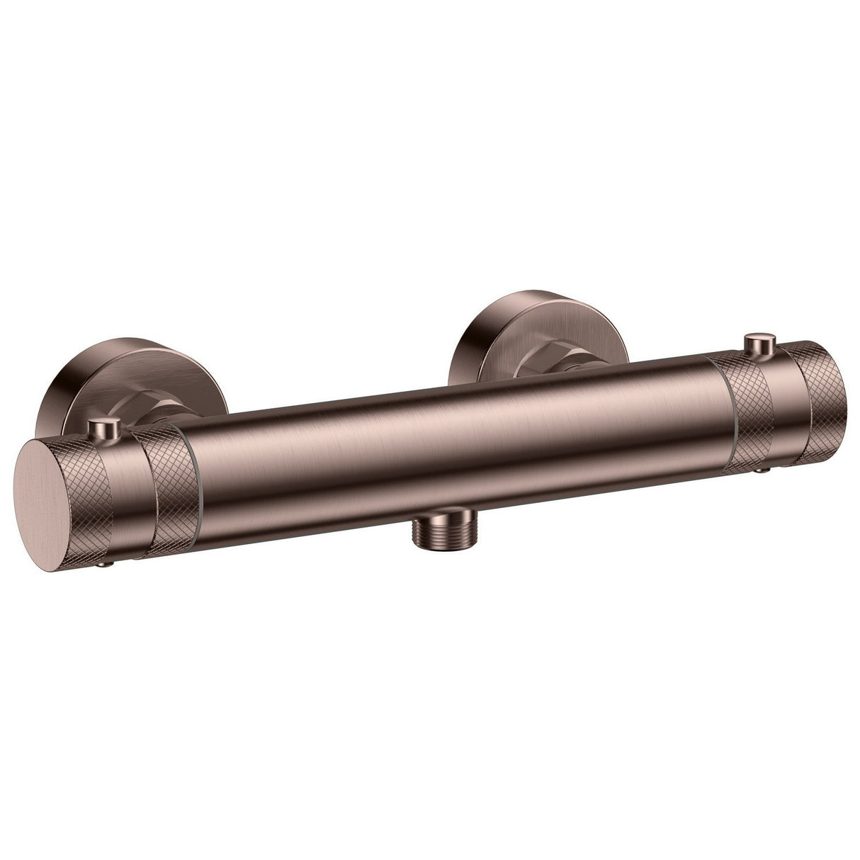 Scudo Core Bottom Outlet Bar Shower Valve in Brushed Bronze