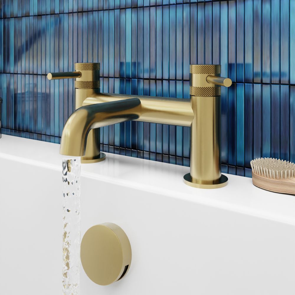 Scudo Core Brushed Brass Bath Filler lifestyle 3