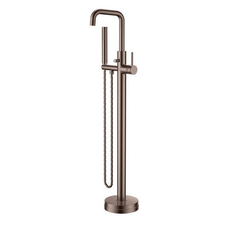 NU-041 Scudo Core Brushed Bronze Freestanding Bath Shower Mixer (1)