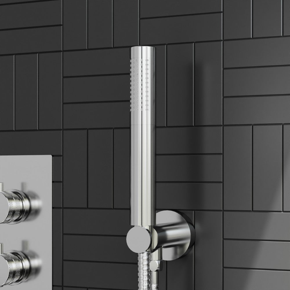 Scudo Core Chrome Concealed Shower with Fixed Head and Handset lifestyle 3
