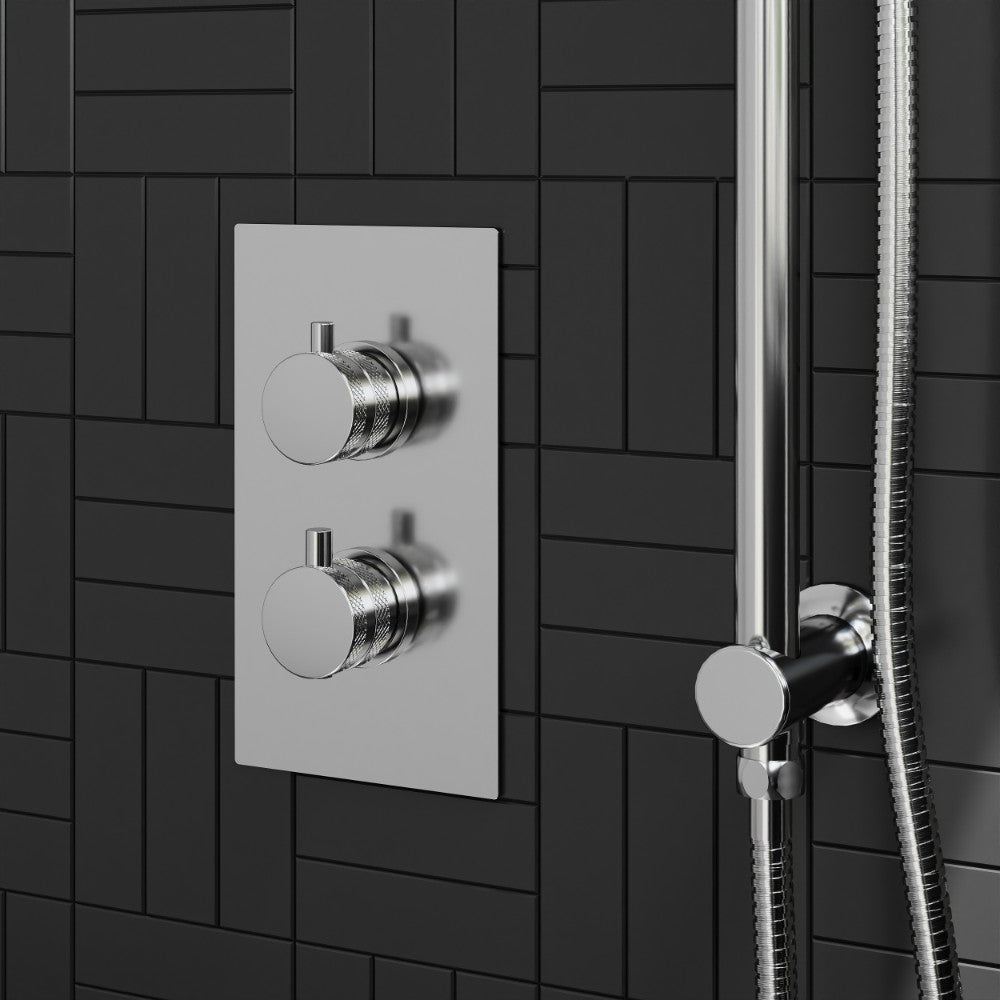 Scudo Core Chrome Round Valve with Riser Kit and Head lifestyle 2