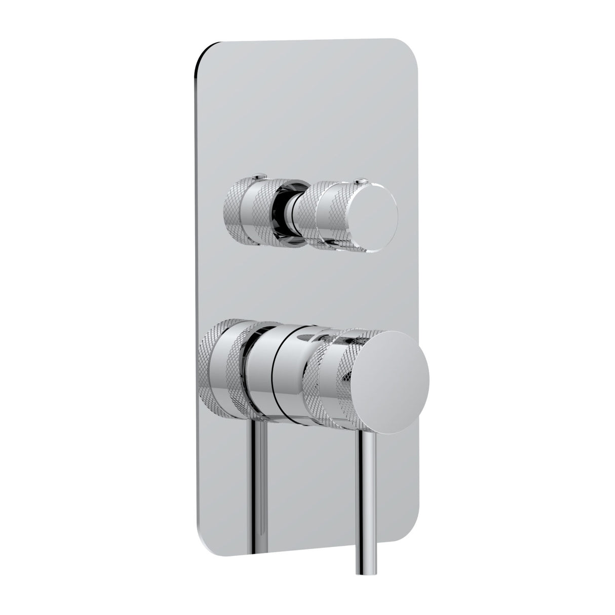 Scudo Core Concealed Manual Dual Outlet Shower Valve in Chrome