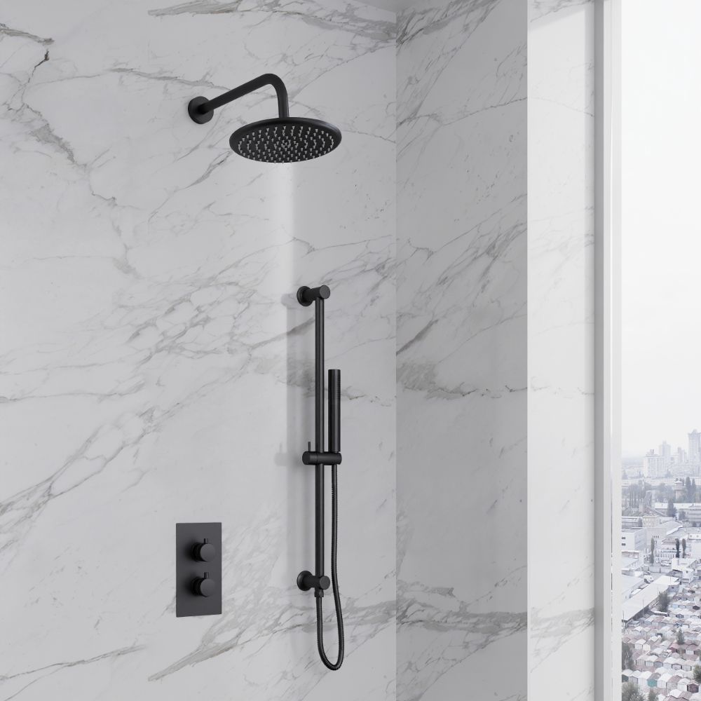 Scudo Core Gunmetal Round Valve with Riser Kit and Head lifestyle 1