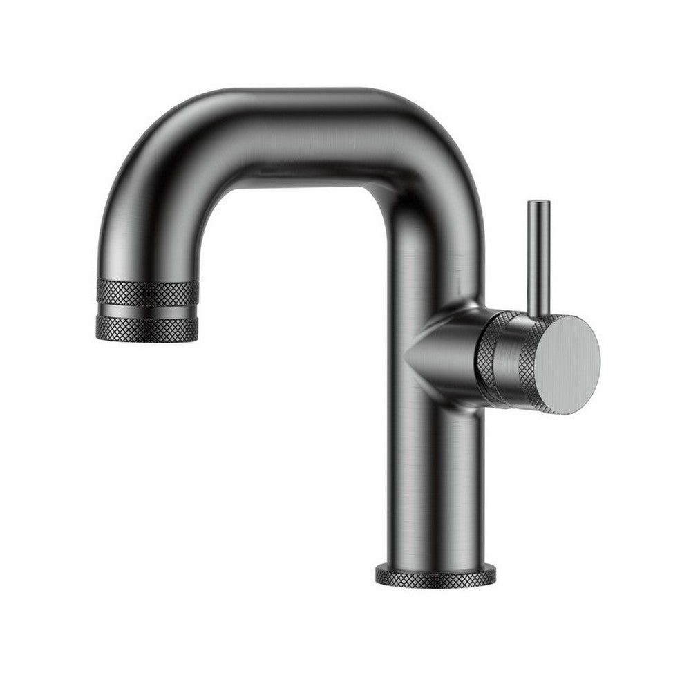 NU-046 Scudo Core Gunmetal Side Lever Mono Basin Mixer