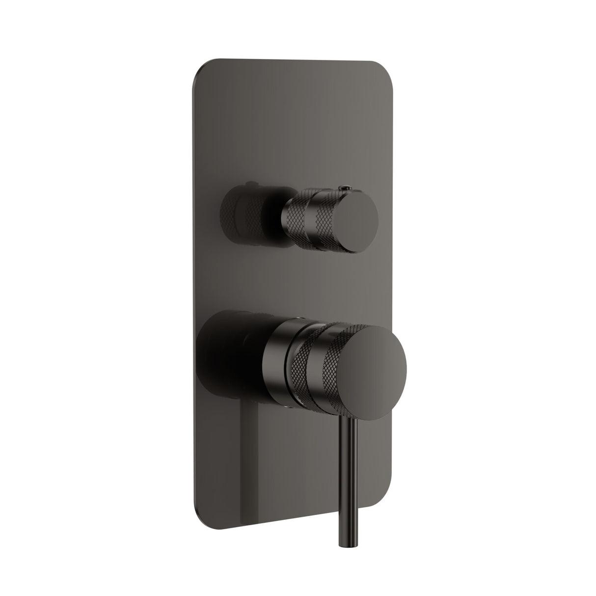 Scudo Core Manual Dual Outlet Concealed Shower Valve in Gunmetal