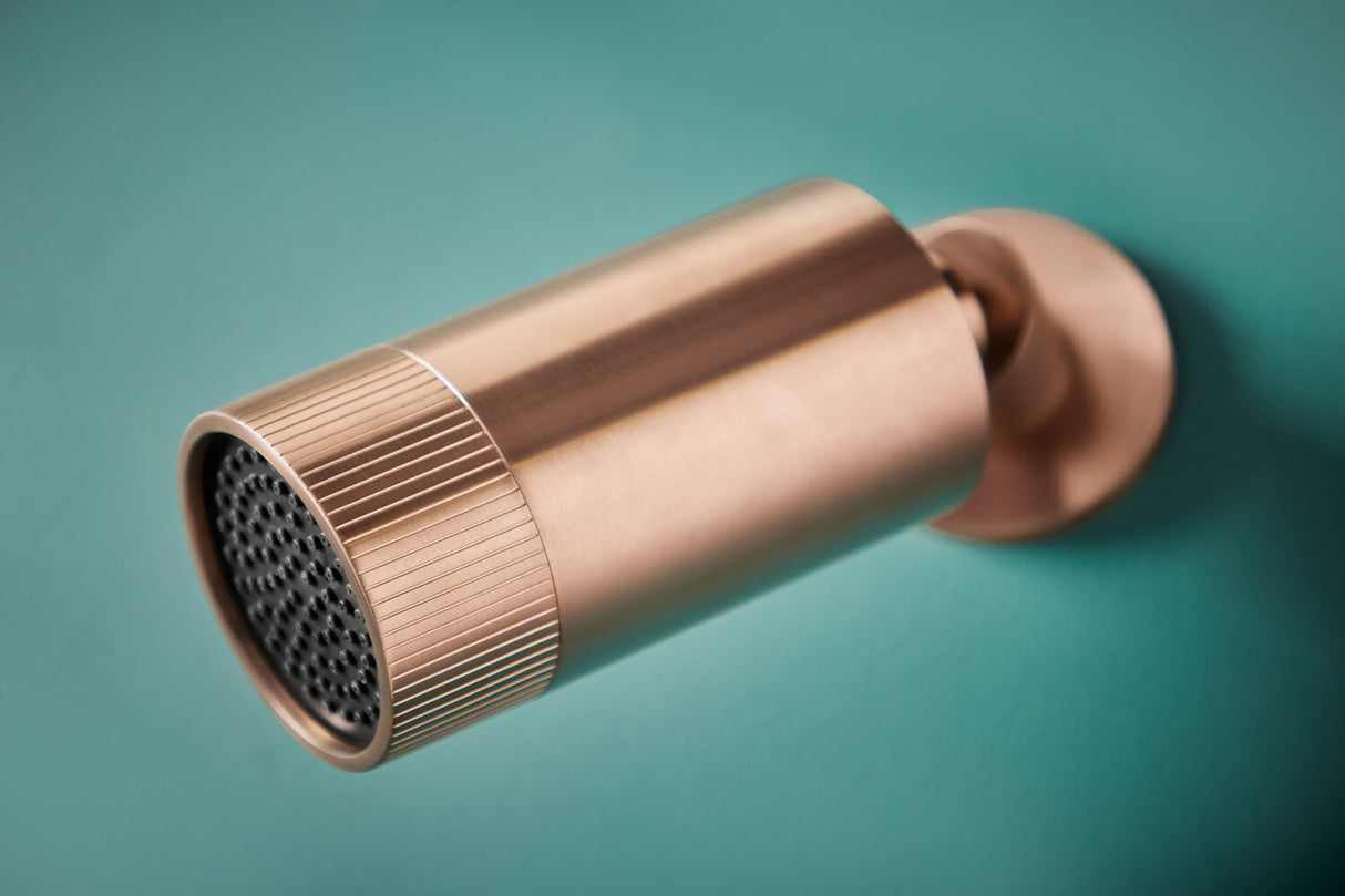 Scudo Core Spotlight Shower Head in Brushed Bronze 3