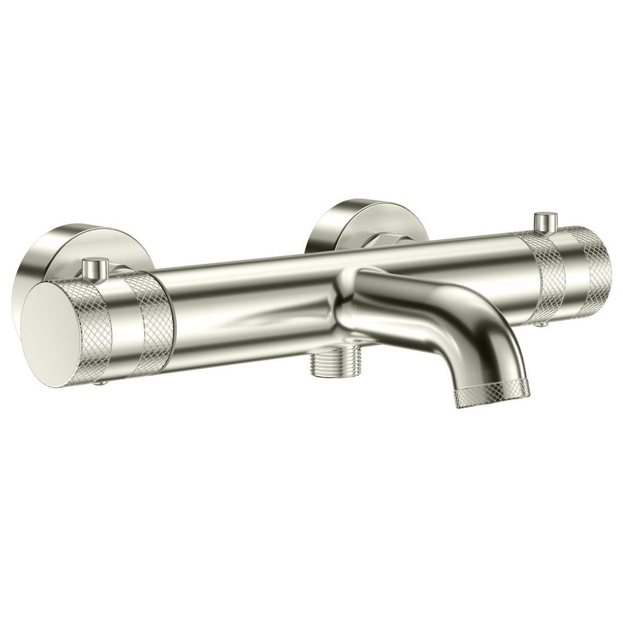 Scudo Core Wall Mounted Bath Shower Mixer in Brushed Nickel