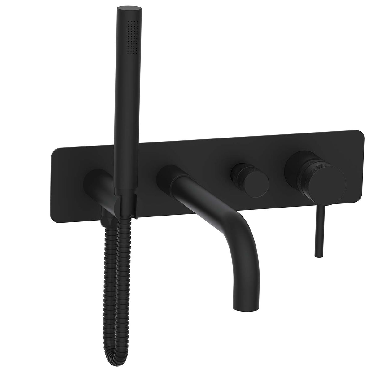 Scudo Core Wall Mounted Bath and Shower Mixer in Black new