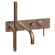 Scudo Core Wall Mounted Bath and Shower Mixer in Brushed Bronze new