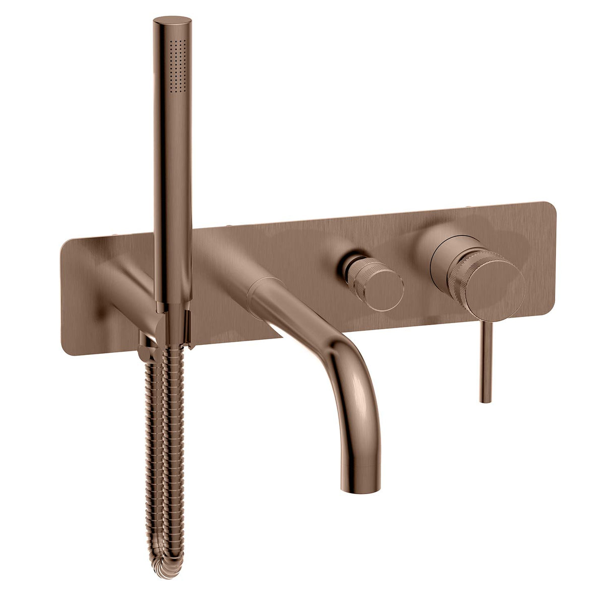 Scudo Core Wall Mounted Bath and Shower Mixer in Brushed Bronze new