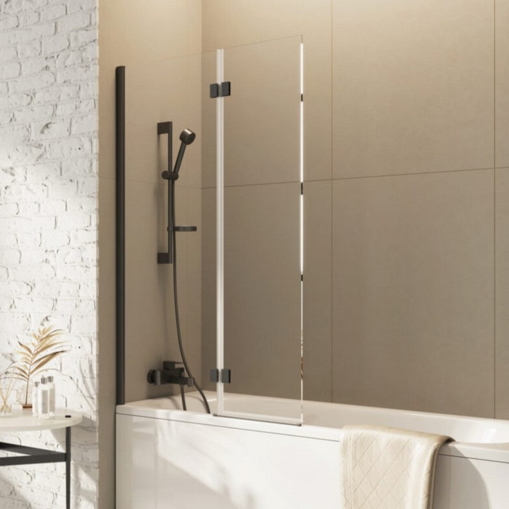 Scudo Dawn Thalia Inward Opening Bath Screen Gunmetal