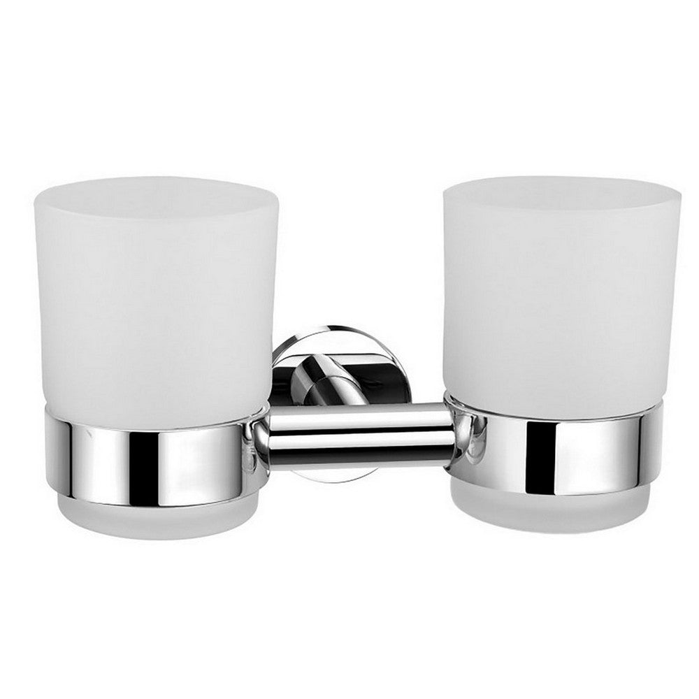 Scudo Delta Double Tumbler Holder Chrome