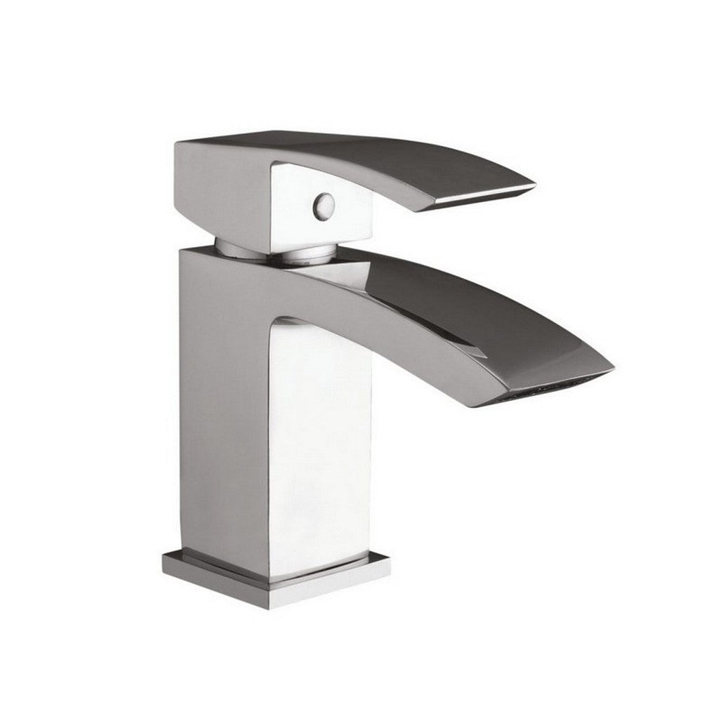 TAP031L Scudo Descent Chrome Mono Basin Mixer with Push Waste
