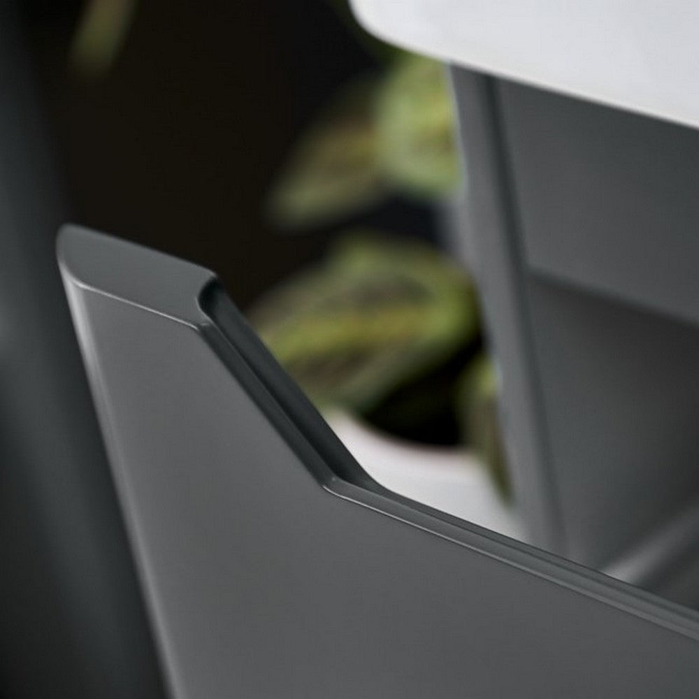 Scudo Ella 800mm Anthracite Wall Mounted Vanity Unit with Basin Closeup
