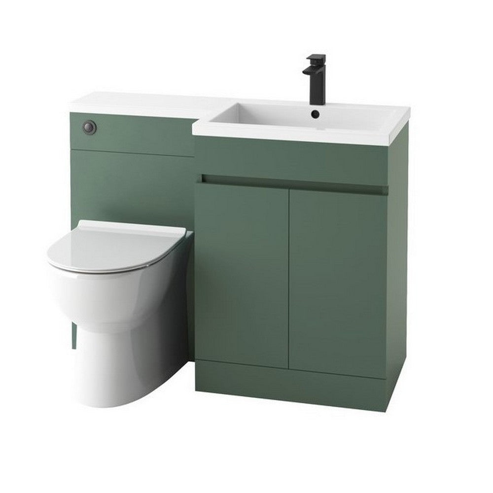 Scudo Empire 1100mm Matt Sage Green Right Handed Furniture Pack