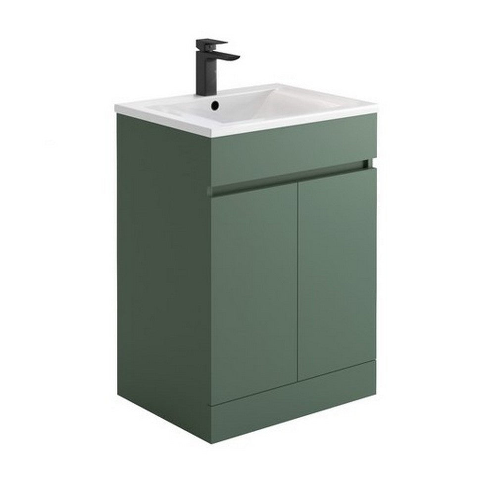 Scudo Empire 600mm Matt Sage Green Vanity Unit with Basin