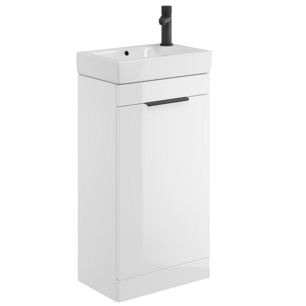 Scudo Esme 450mm Gloss White Cloakroom Vanity Unit with Basin