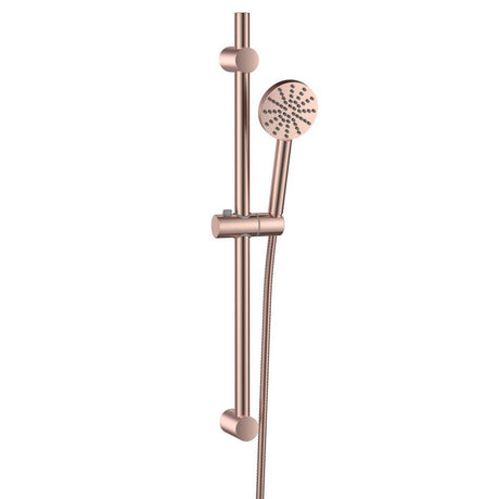 Scudo Exposed Shower Riser Rail in Brushed Bronze