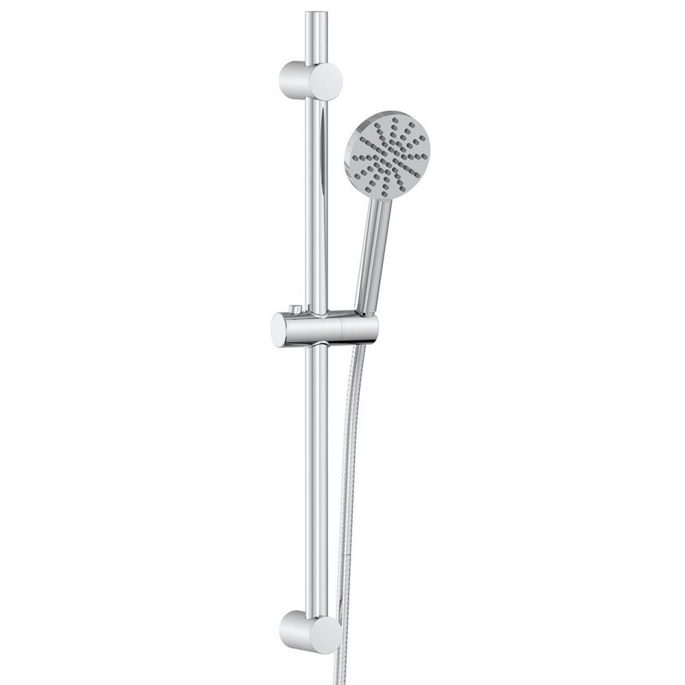 Scudo Exposed Shower Riser Rail in Chrome