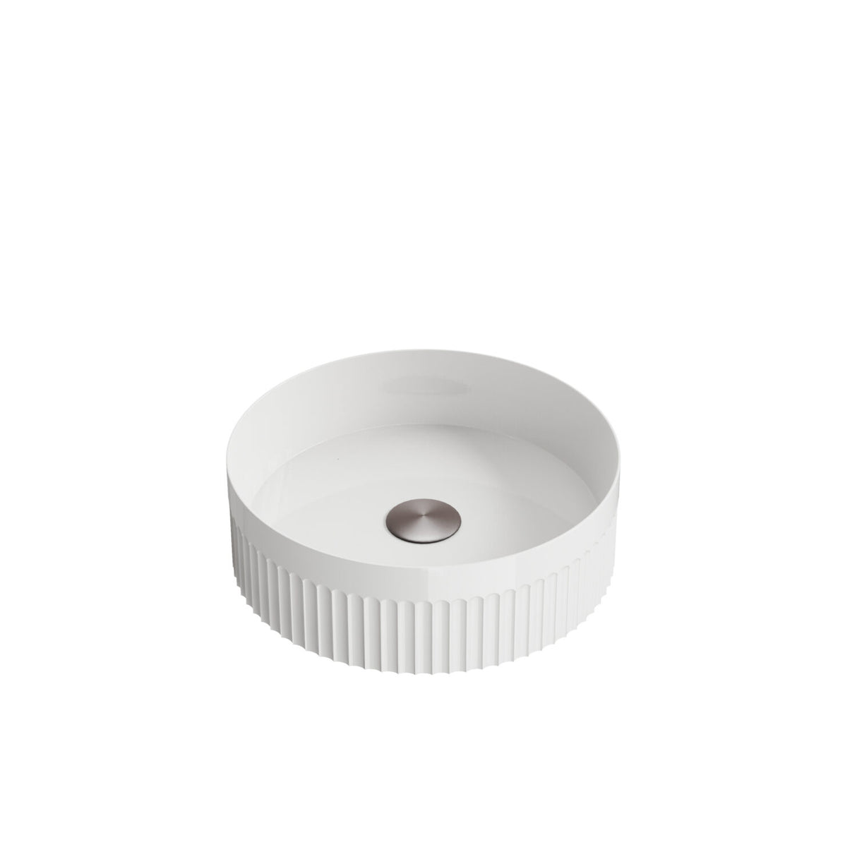 Scudo Fluted Round 360mm Countertop Basin