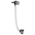 Scudo Gunmetal Overflow Bath Filler with Waste