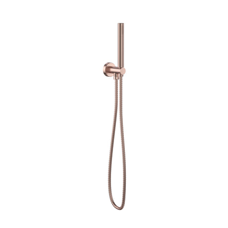 Scudo Handset with Outlet and Holder in Brushed Bronze