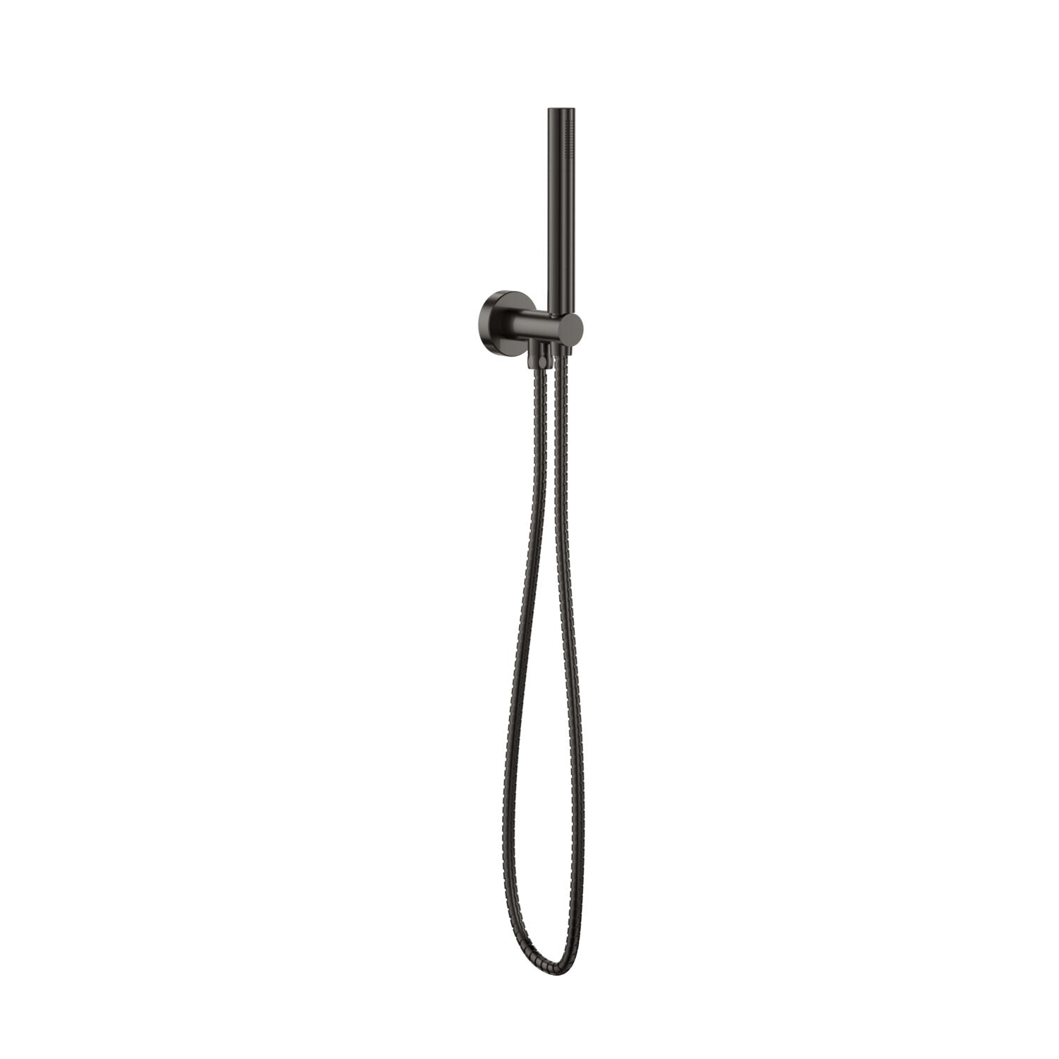 Scudo Handset with Outlet and Holder in Gunmetal