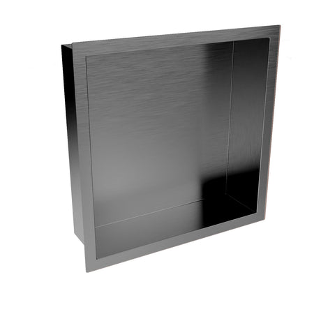Scudo Inset Shower Niche 300 x 300mm Gunmetal