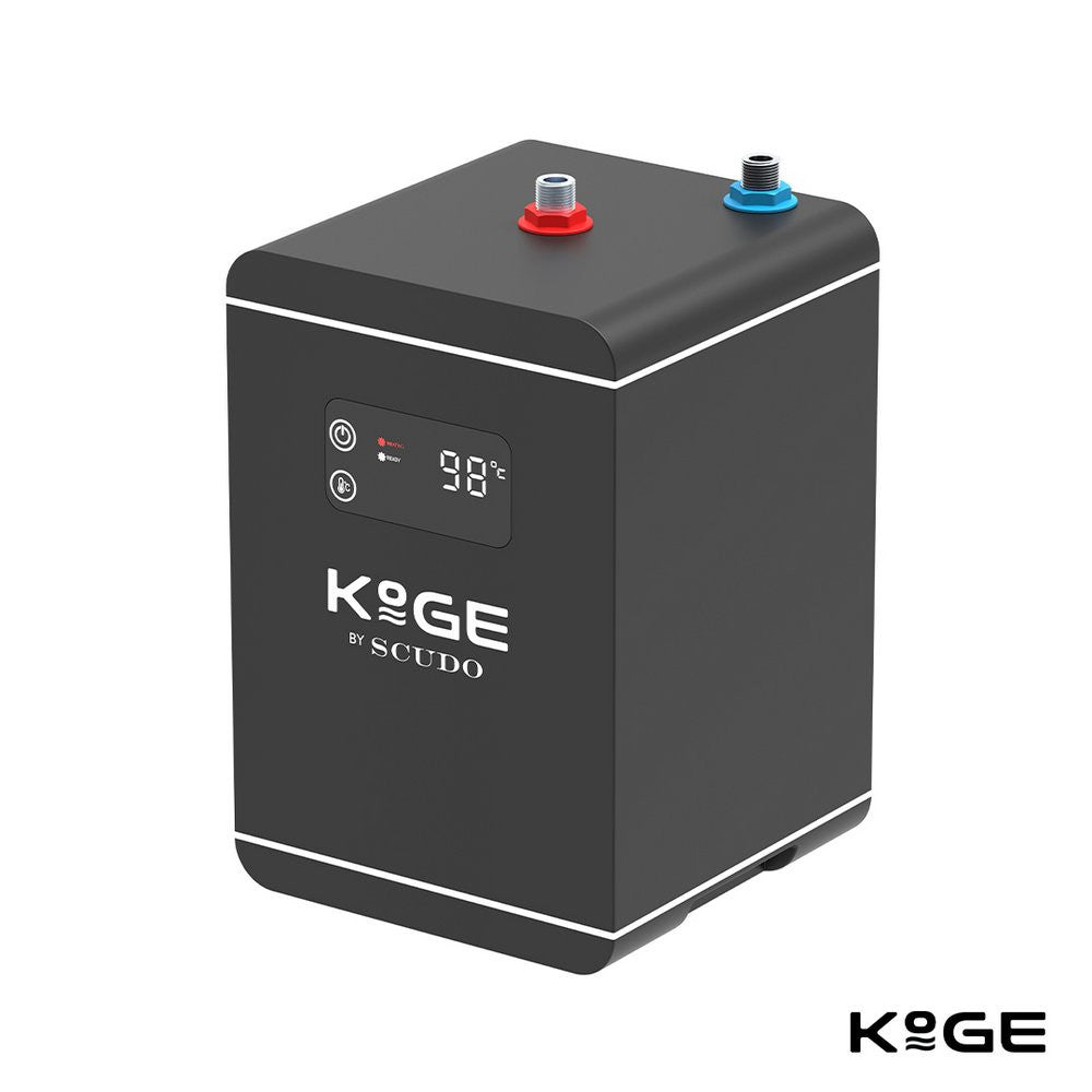 Scudo KoGE 3 in 1 Square Spout Boiling Water Tap in Chrome main unit