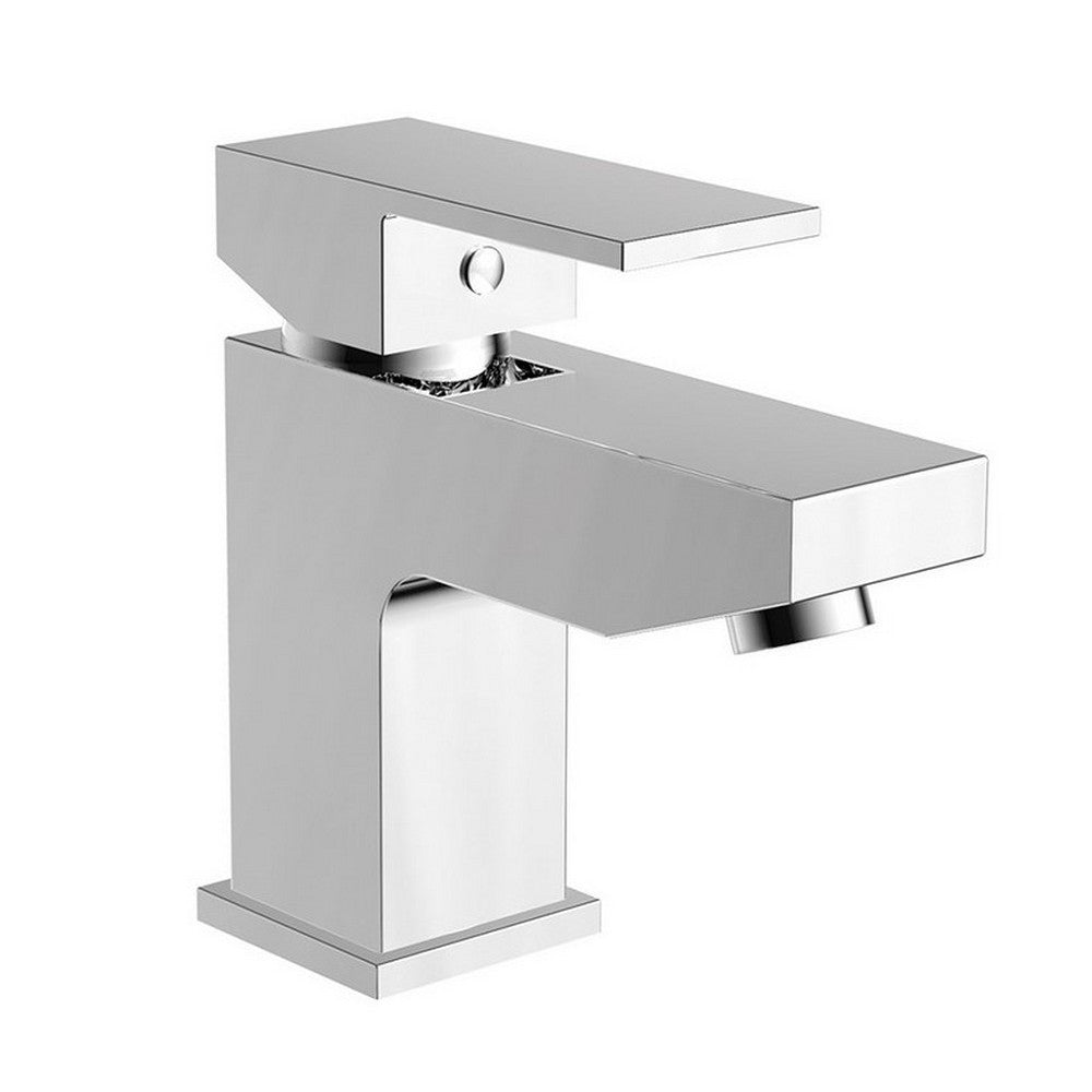 Scudo Lanza Mono Basin Mixer Chrome with Push Waste