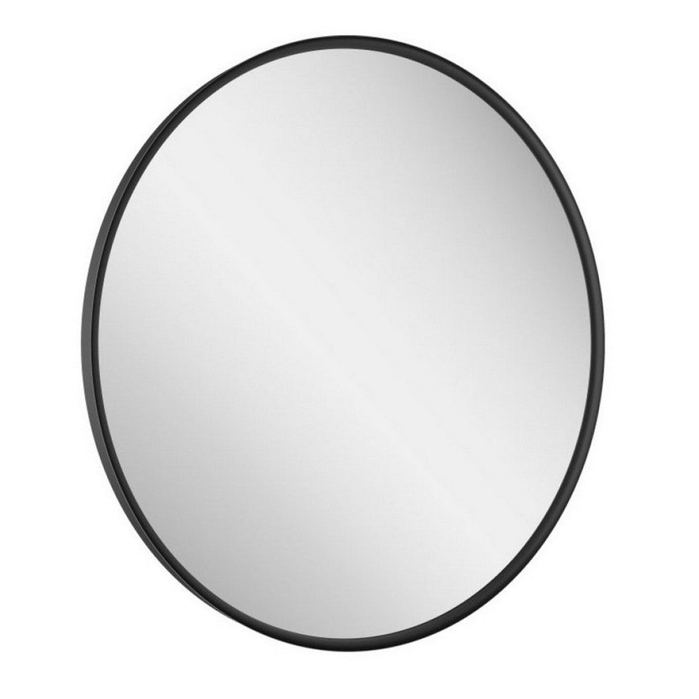 Scudo Macie Matt Black LED 600mm Mirror