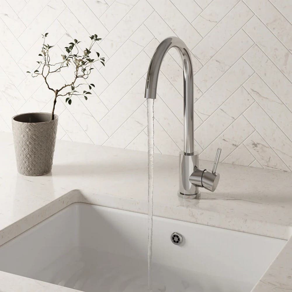 Scudo Manhattan Kitchen Tap in Chrome Lifestyle