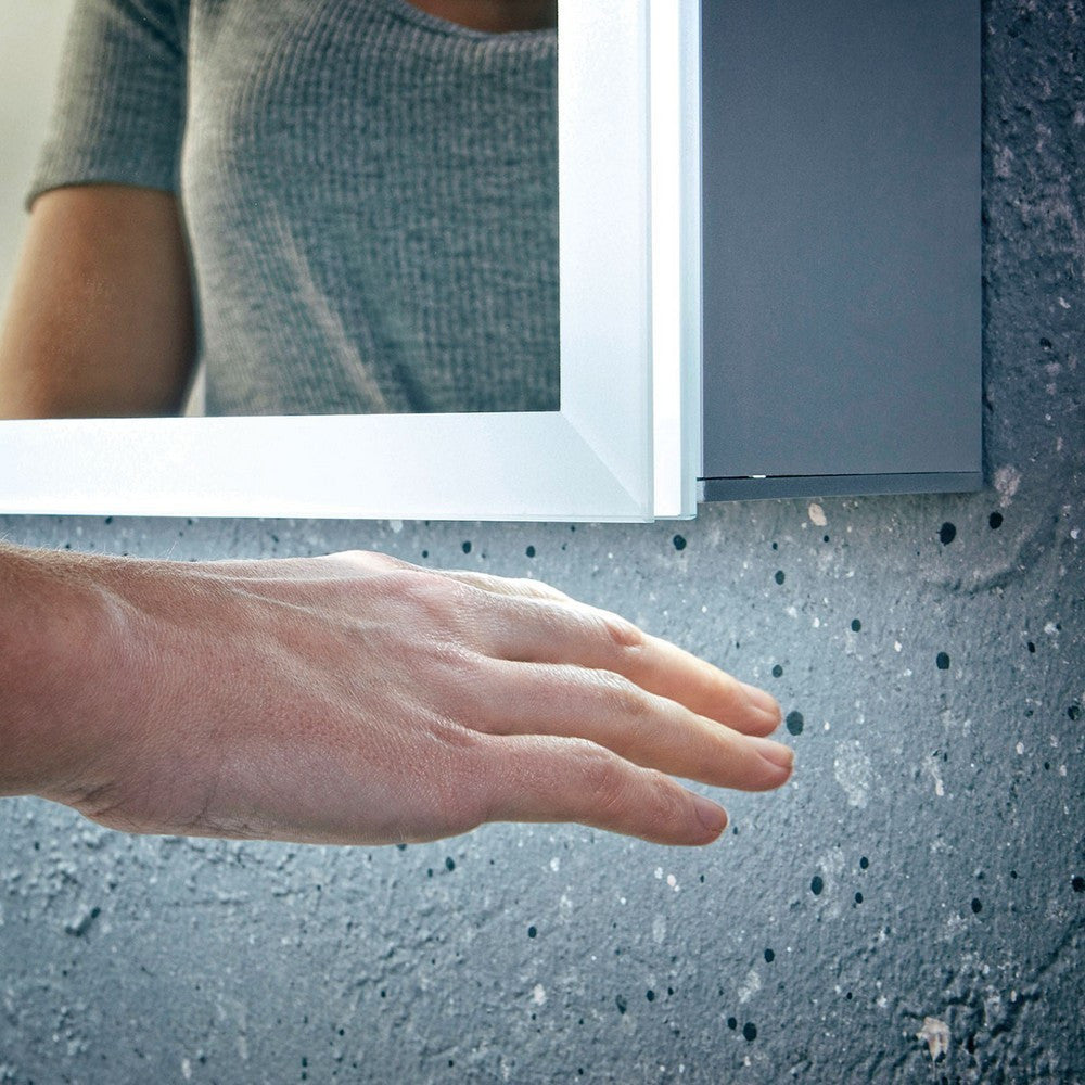 Scudo Mia LED 500 x 700mm Mirror Cabinet Single Door close