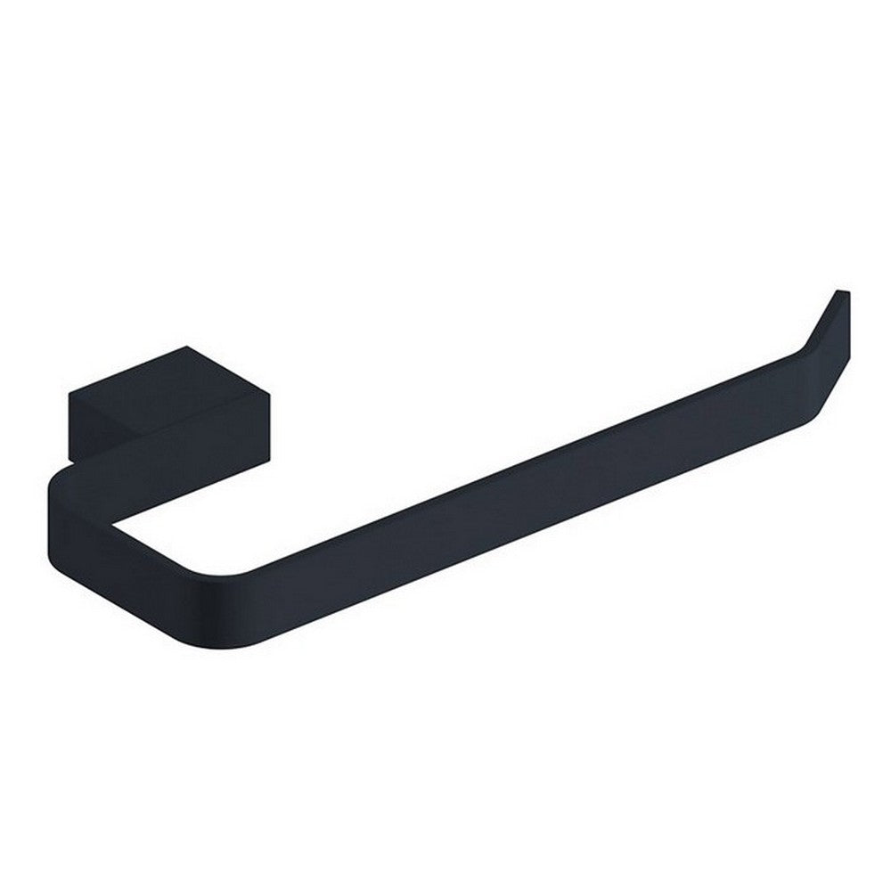 Scudo Mono Towel Ring Matt Black