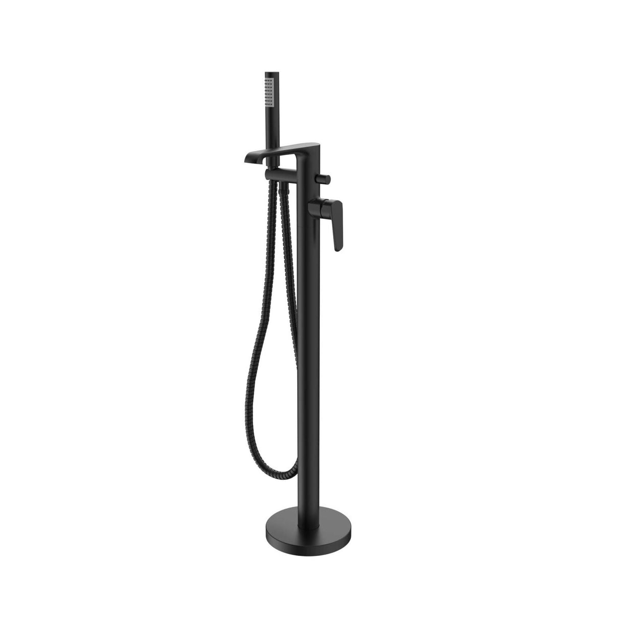 Scudo Montana Freestanding Bath Shower Mixer in Matt Black