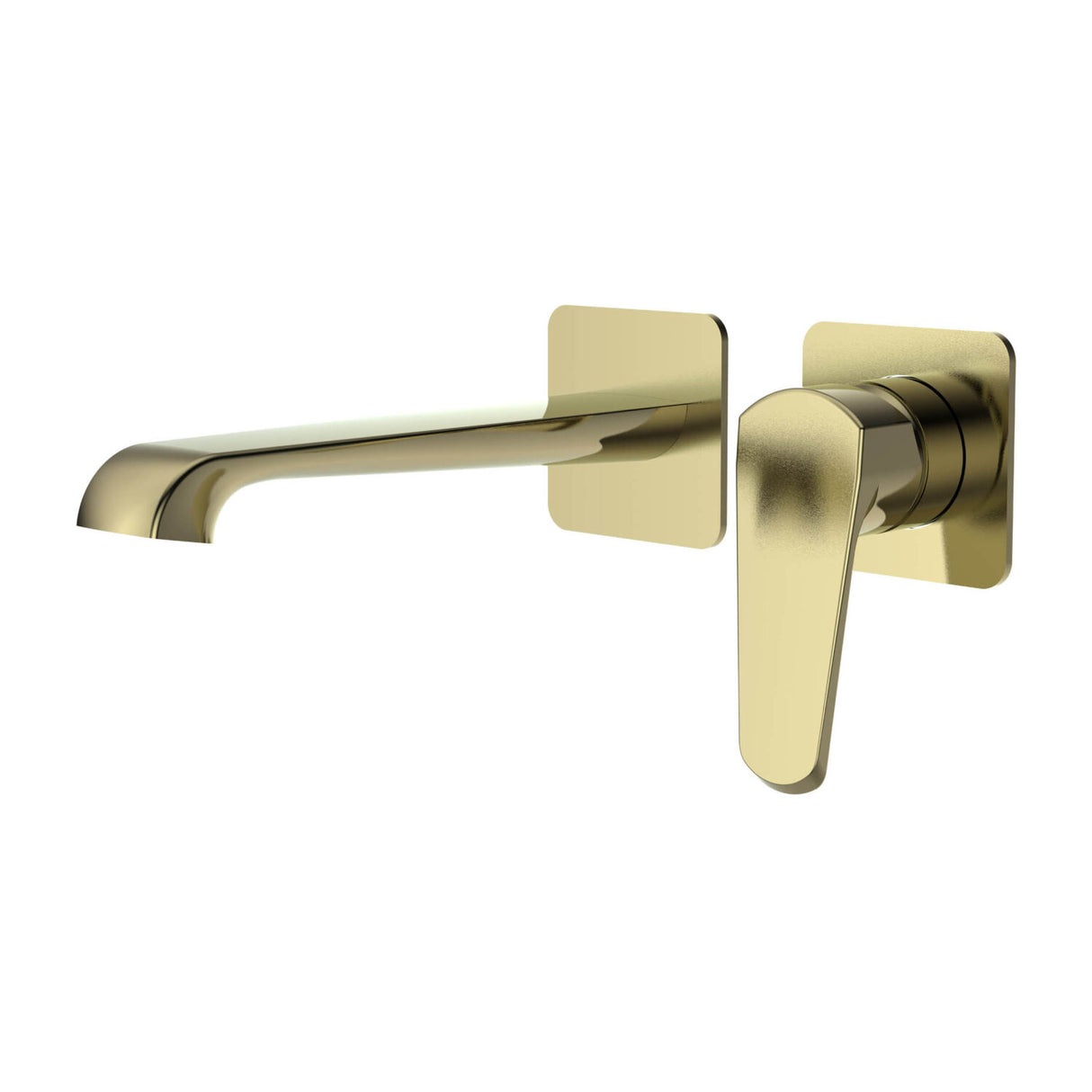 Scudo Montana Wall Mounted Basin Mixer in Brushed Brass